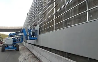 Placas cimentícias revitalizam as paredes de concreto de túneis e mergulhões