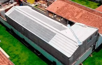 Telha de concreto fotovoltaica tem instalação simples
