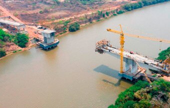 Soluções da ULMA agilizam obra de ponte sobre o rio Cuiabá